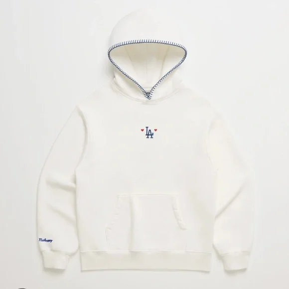 Madhappy Dodgers Heart Fleece Hoodie - Picture 1 of 9